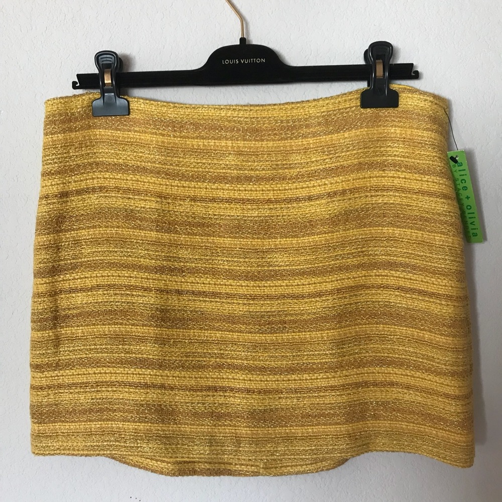Alice and Olivia tweed skirt